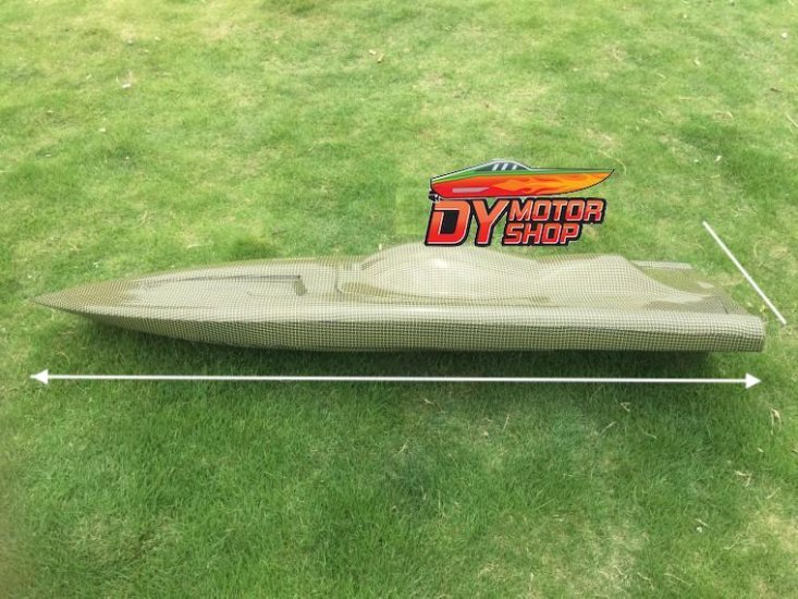 (image for) RC Gasoline Kevlar / Carbon boat Hull 1350mm for 26cc Gas Boat