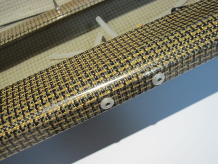 (image for) 850mm Kevlar Carbon Fiber Composite Mono Deep V Hull w/ Hardware