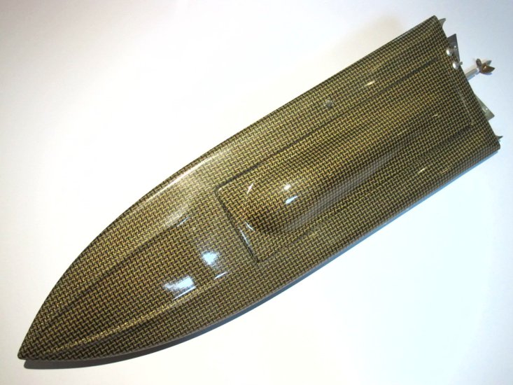 (image for) 850mm Kevlar Carbon Fiber Composite Mono Deep V Hull w/ Hardware