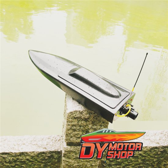 (image for) 680mm Carbon Fiber Turbo Jet Black Boat with Hardware 3674 120A