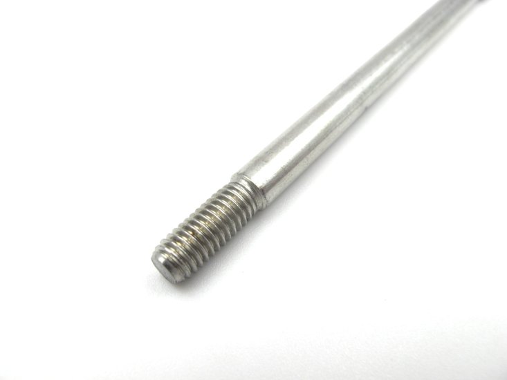 (image for) Stainless Steel StubShaft 1/4" round head M6 Threaded 5 x 5mm