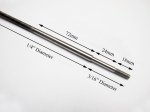 (image for) 1/4" Flexi Cable Stepped to 3/16" S.S. Shaft 400 to 900mm