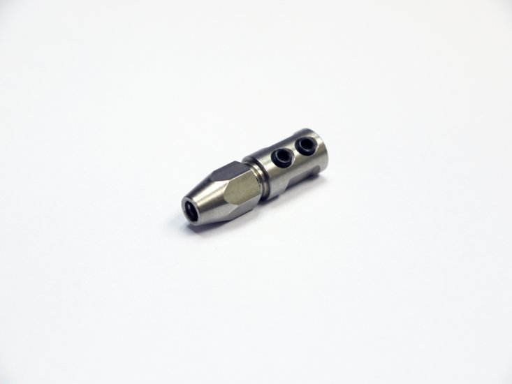 (image for) Flex Collet for 1/8" Un-Thread Motor Shaft to 1/8" Cable Shaft