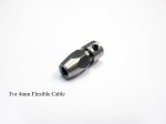 (image for) Flex Collet for 1/8" Un-Thread Motor Shaft to 4mm Cable Shaft