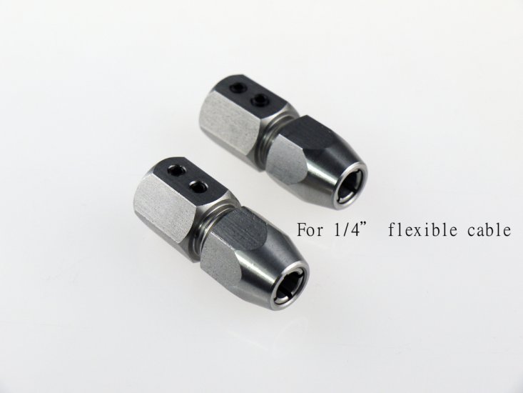 (image for) Flex Collet for 8mm to 1/4" Cable Shaft Dual Motor Setup