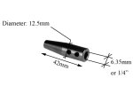 (image for) Stainless Steel Ferrule 42mm Long for 1/4 Square End Cable