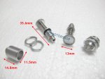 (image for) Aluminum Cowl Lock Hatch Clips Turn 2 pcs