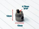 (image for) for 3/16" (4.76mm) Tapered Stainless Steel Drive Dog x 1 Unit