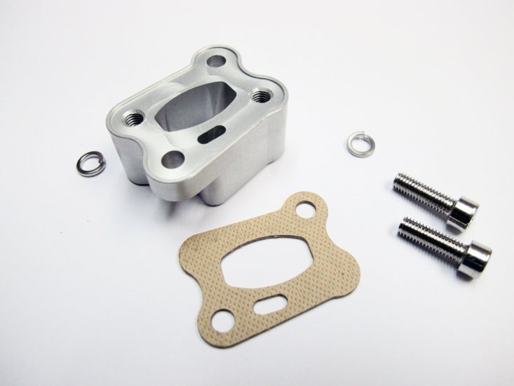 (image for) Aluminum Isolator Block with Gaskets for Zenoah Engine etc.