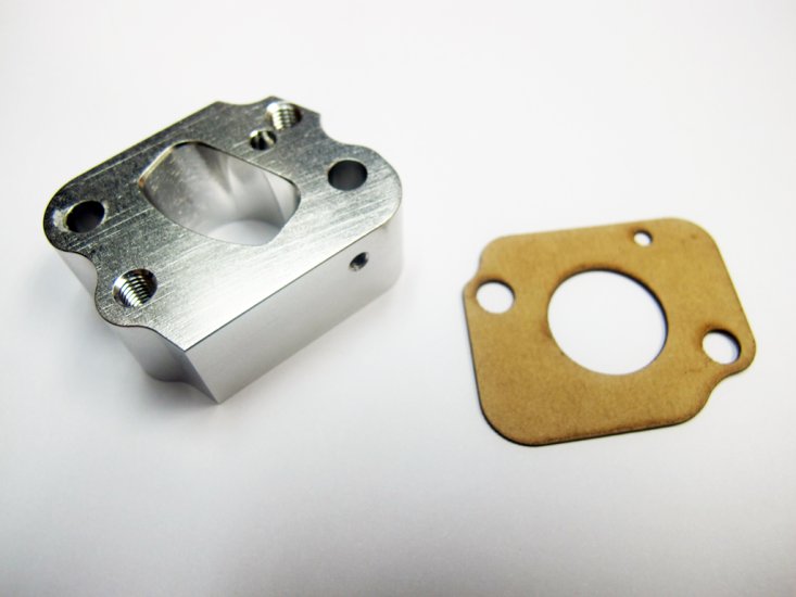 (image for) Alum. Isolator Block for Walbro WKY-33 with Throttle Assemebly