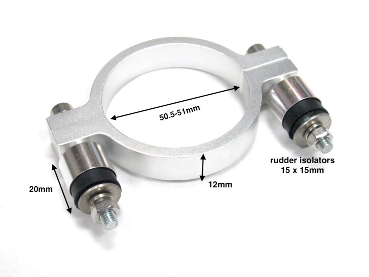 (image for) Aluminum Exhaust Pipe Holder for 50mm Exhaust Diameter