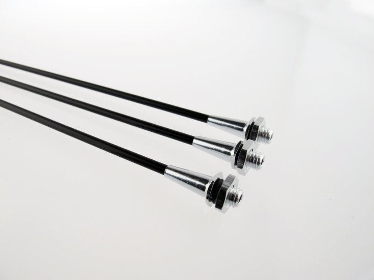 (image for) Aluminum Antenna Mount with Black Tube & End Cap x 3 Units