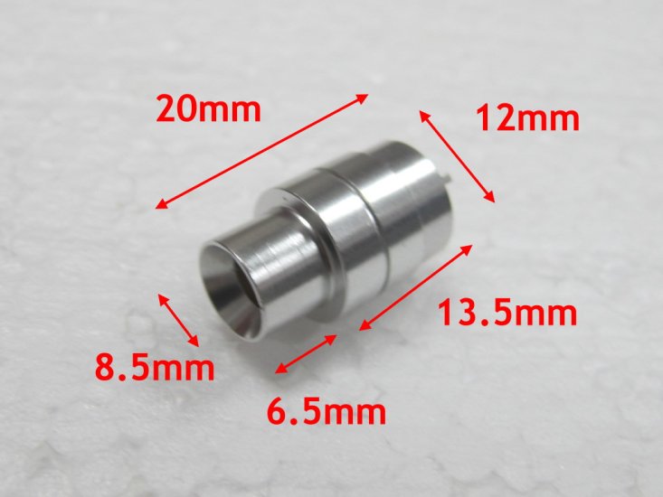 (image for) Aluminum Auto Bailer Length 20mm OD 8.5mm L20