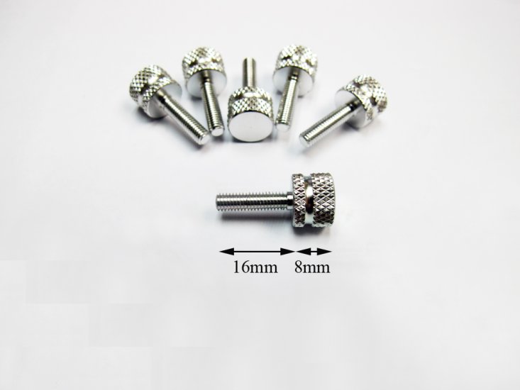 (image for) Aluminum Easy Grip M4 Threaded Screw with Groove X 4 unit