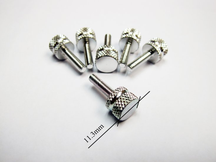 (image for) Aluminum Easy Grip M4 Threaded Screw with Groove X 4 unit