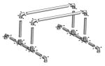 (image for) Aluminum Boat Stand for Catamaran, Hydro