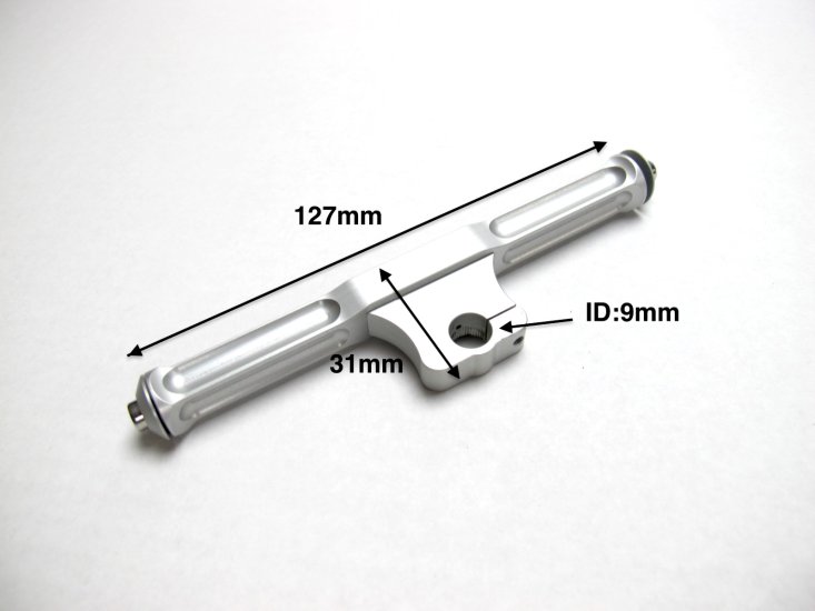 (image for) Aluminum 5" T-Bar ID:9mm / 10mm for 1/4" Flexi Shaft Support