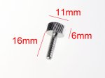 (image for) Aluminum Easy Grip M4 Threaded Screw Set X 8 unit