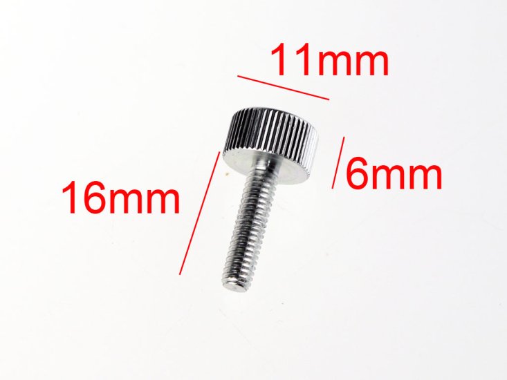 (image for) Aluminum Easy Grip M4 Threaded Screw Set X 8 unit