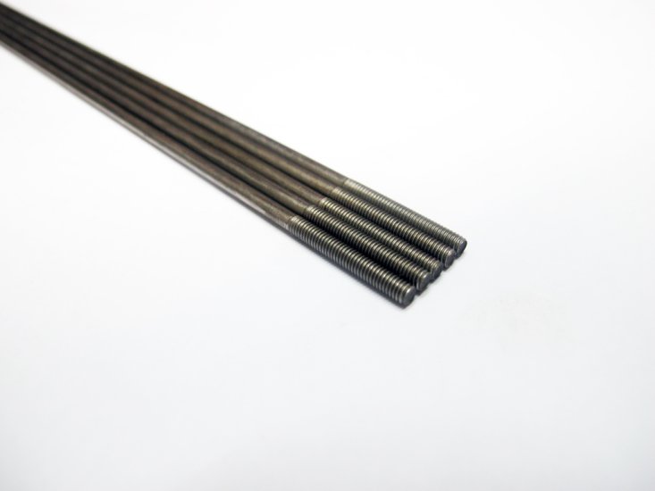 (image for) M3 Threaded (Both Ends) Stainless Steel Push Rod 300mm Long