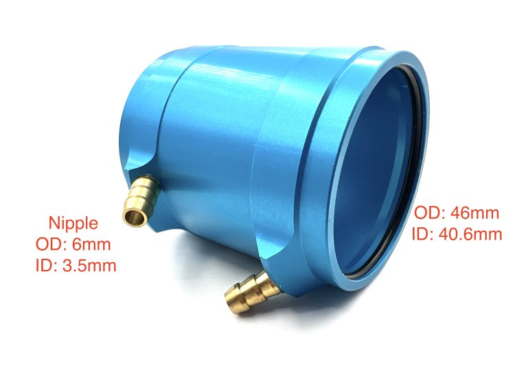 (image for) Aluminum Motor Water Jacket Cooling 40mm (Length 55mm)