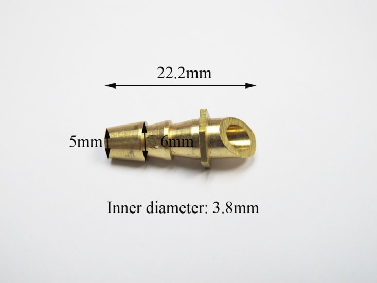 (image for) Brass Water Nipple for Hull Bottom Water Pickup x 2 Units