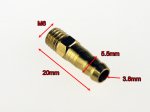 (image for) M3 M4 M5 M6 Threaded Brass Water Nipples x 2 unit