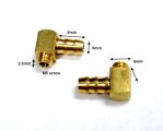 (image for) M5 Threaded 90 Degree Brass Water Fittings x 2 units