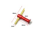 (image for) Red Aluminum Water Pickup 35mm Transom Mounting Type OD 5mm