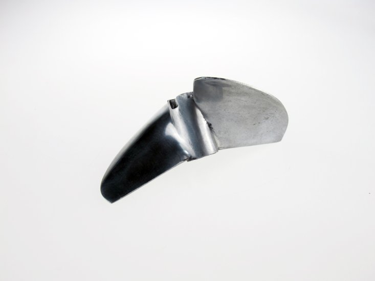 (image for) 75mm Diameter 2 Blade Cast Aluminum for 1/4" Shaft