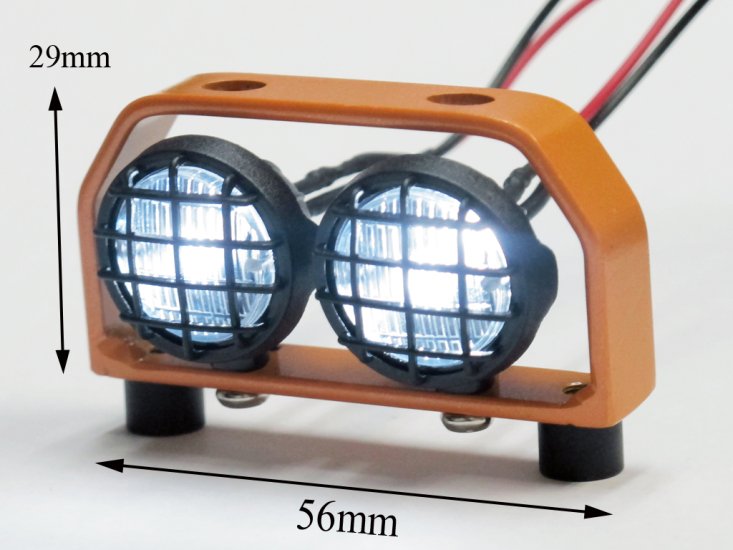 (image for) 1:10 Led Lighting (2 inline) / Orange Metal Frame DY1020521