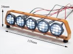 (image for) 1:10 Led Lighting (5 inline) with Orange Metal Frame DY1020524