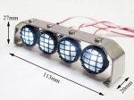 (image for) 1:10 Led Lighting (3 inline) with Metal Frame DY1020530