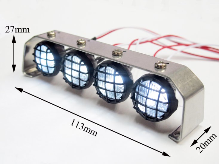 (image for) 1:10 Led Lighting (4 inline) with Metal Frame DY1020531