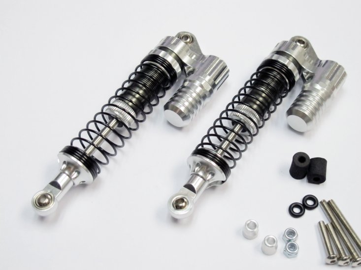 (image for) 2 pcs Aluminum 90mm Adjustable Piggyback Shocks For SCX10