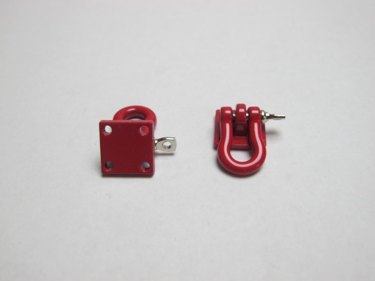 (image for) 1:10 Scale Alloy Hitch Tow Shuckle x 2 Units Red / Black