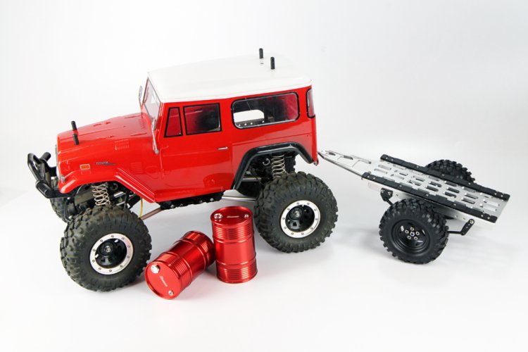 (image for) 1:10 Scale Aluminum Trailer for RC Crawler DY1080136