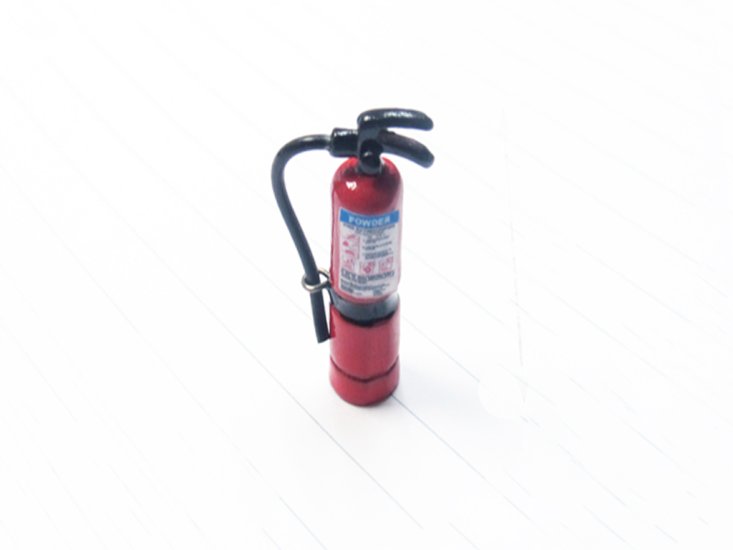 (image for) 1:10 Scale Alloy Handheld Indoor Fire Extinguisher Red