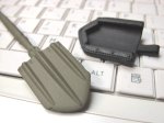 (image for) 1:10 Scale Foldable ABS Military Shovel