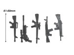 (image for) 1:10 Scale ABS Machine Guns 5 Pack S-Type