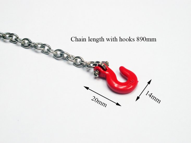 (image for) 1:10 Scale Chain with Hooks 890mm long