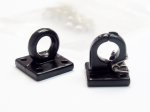 (image for) 1:10 Scale Metal Spring Hook and Lunette Ring Black or Red