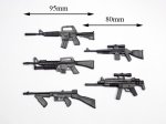 (image for) 1:10 Scale ABS Machine Guns 5 Pack M-Type