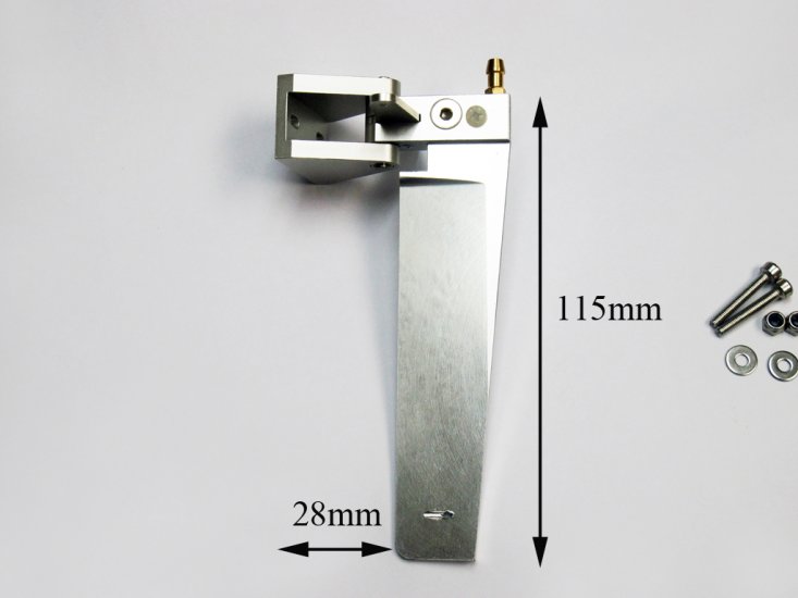 (image for) Aluminum Rudder for Catamaran (Blade Length 115mm)