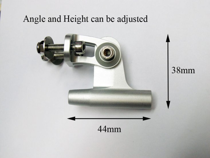 (image for) Aluminum Rudder with Strut for 1/8" Cable Shaft