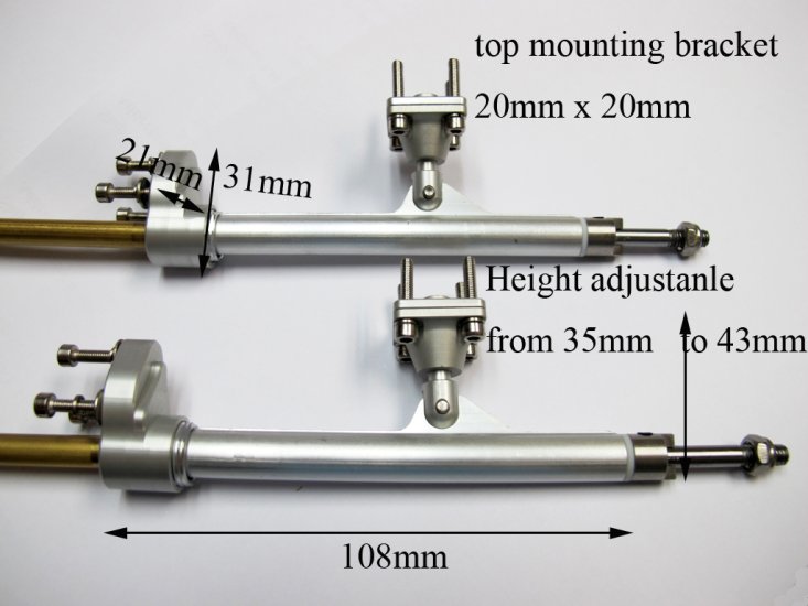 (image for) Aluminum Stinger Drive for 3/16" Cable Shaft Catamaran