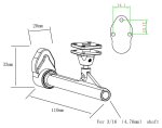 (image for) Aluminum Stinger Drive for 3/16" Cable Shaft Catamaran