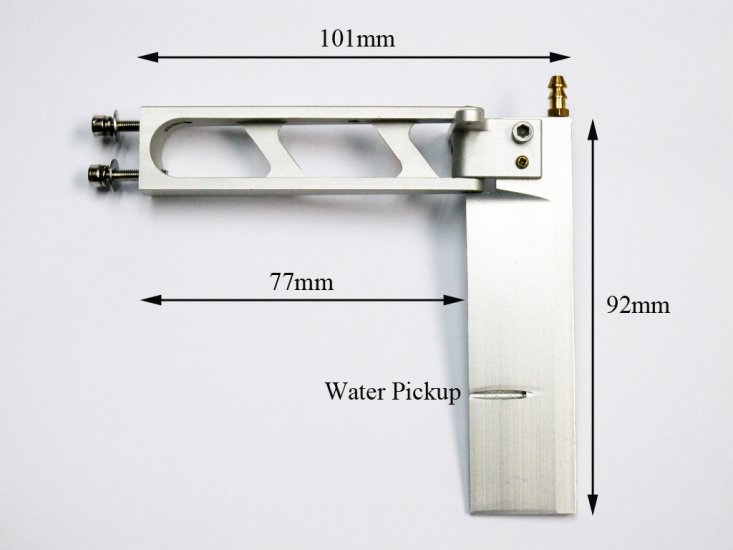 (image for) Aluminum Rudder (92mm Blade Height) for Fast Electirc Boat