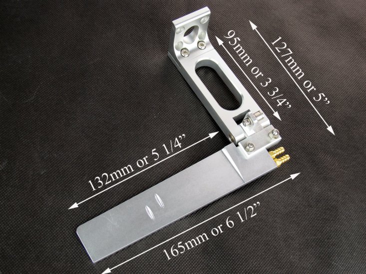 (image for) Aluminum Rudder (1-1/2" to 6" arm length)