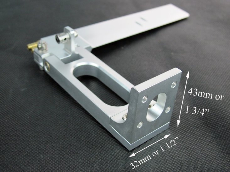 (image for) Aluminum Rudder (1-1/2" to 6" arm length)